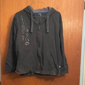 F&F Charcoal Zip-Up Hoodie